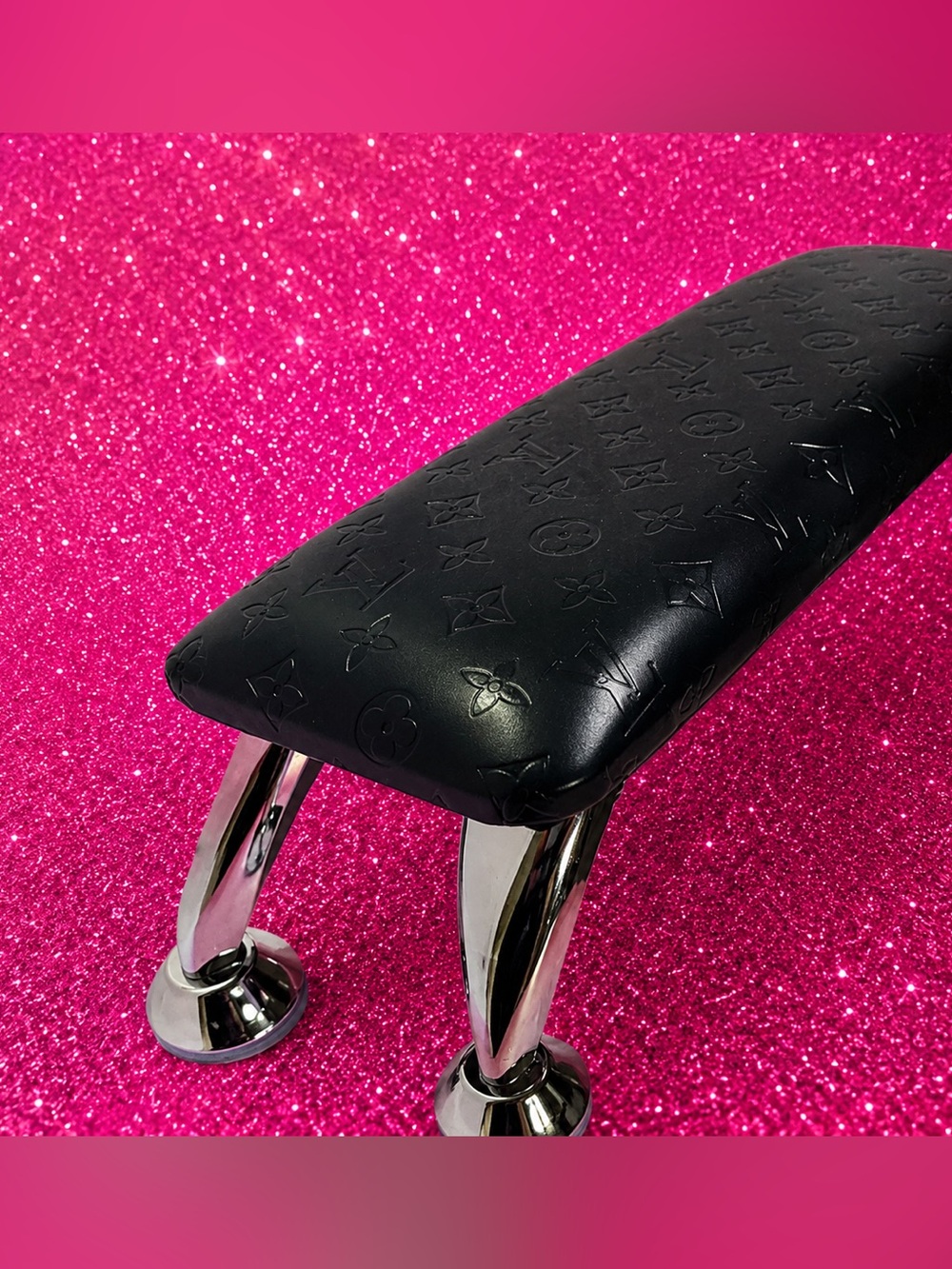 TASHIFY Black LV - PREMADE Nail Armrest